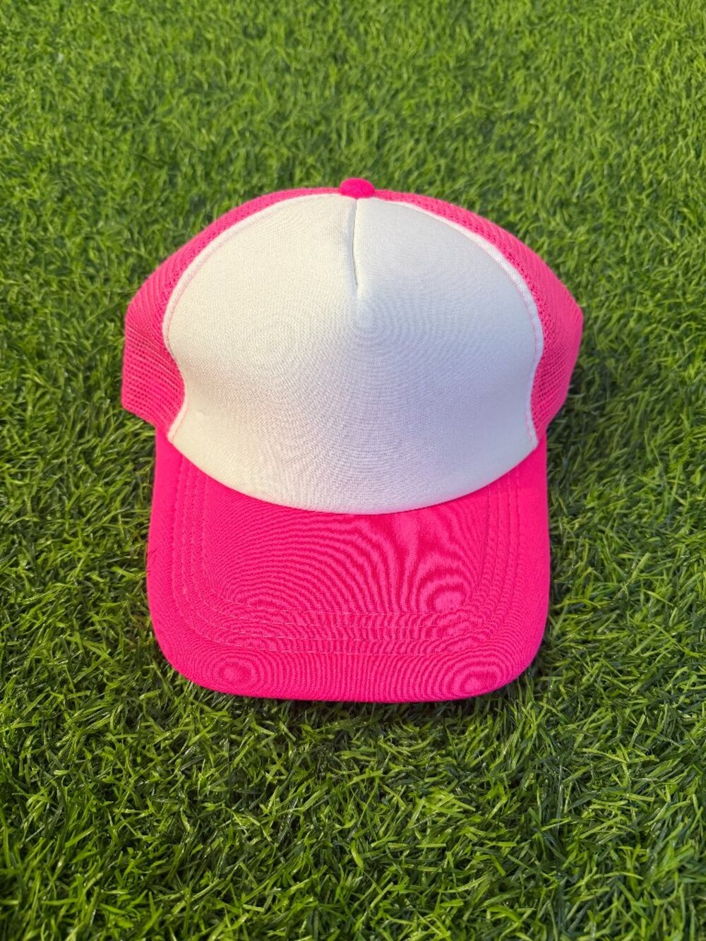 NEW Neon Pink/White Foam Trucker Hat